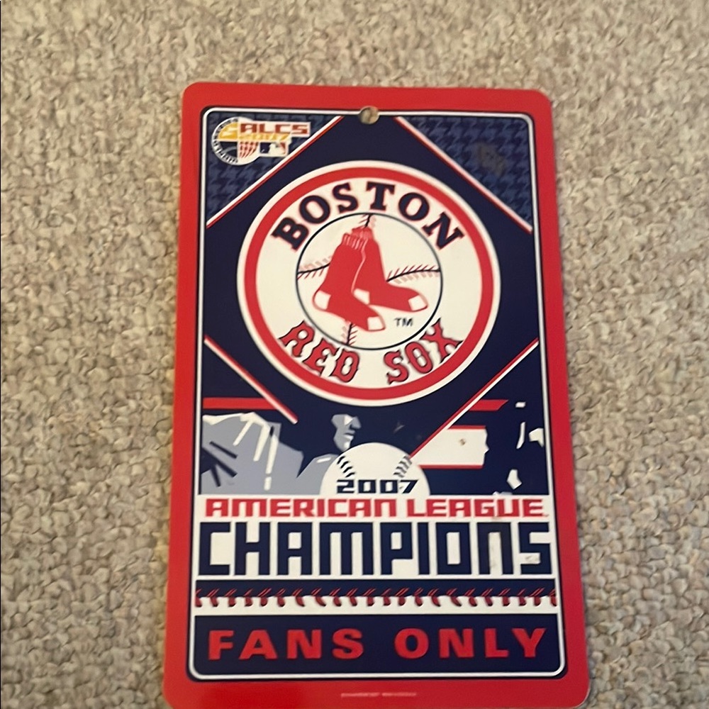 Boston Red Sox 2007 Champions Sign